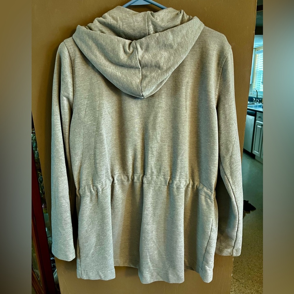 Hostess Pick ☄️ Ralph Lauren Gray Utility Jacket with Drawstring Waist - Picture 6 of 6